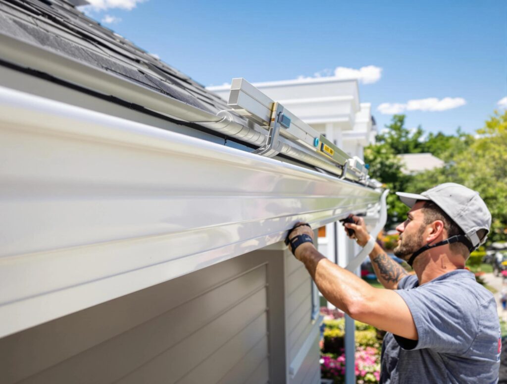 seamless gutter installation